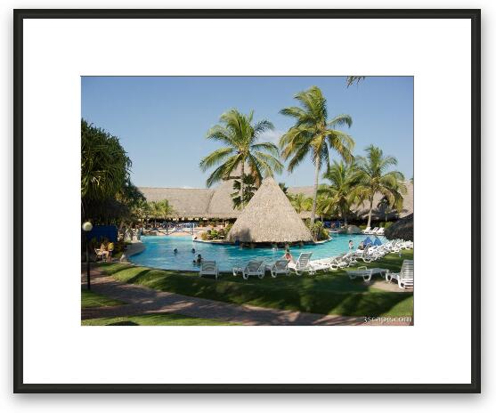 Pool at the Fiesta Resort and Casino Framed Fine Art Print
