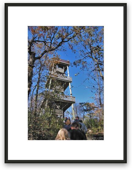 Observation tower near Kettle Morrain State Park Framed Fine Art Print
