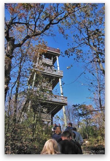 Observation tower near Kettle Morrain State Park Fine Art Metal Print