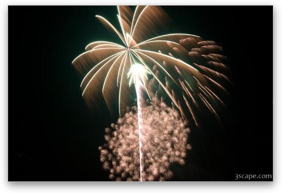 4th of July fireworks Fine Art Print by Adam Romanowicz