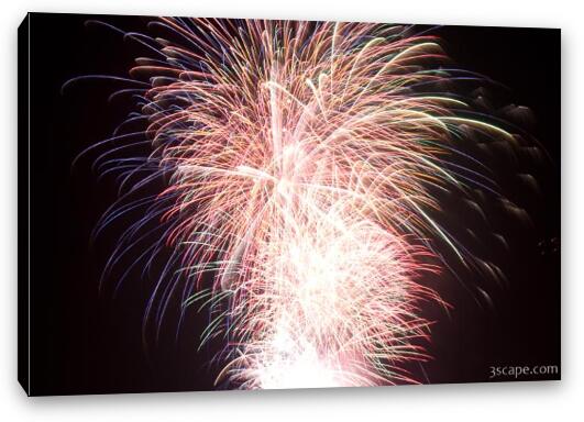 4th of July fireworks Fine Art Canvas Print