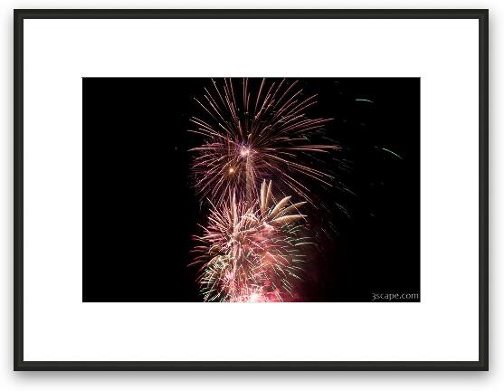 4th of July fireworks Framed Fine Art Print