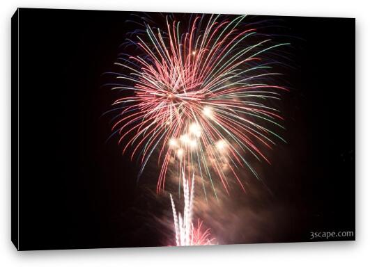 4th of July fireworks Fine Art Canvas Print