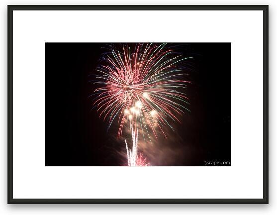 4th of July fireworks Framed Fine Art Print