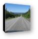 Endless gravel road with view of Manicouagan Reservoir Canvas Print