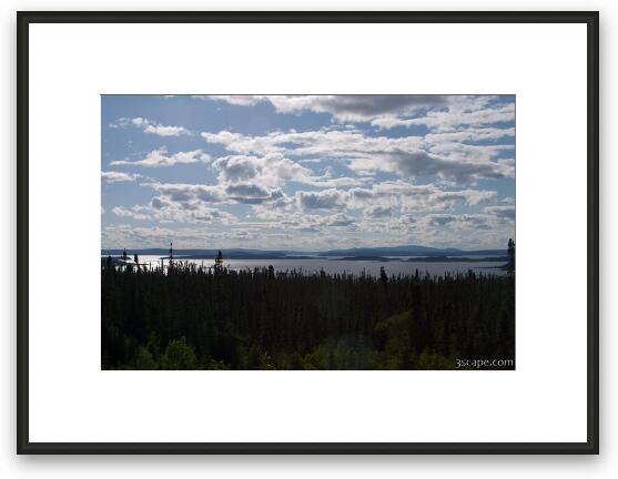 Manicouagan Reservoir Framed Fine Art Print