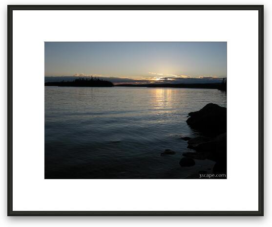 Sunset over Lac Barbel, Quebec Framed Fine Art Print