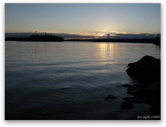 Sunset over Lac Barbel, Quebec Fine Art Metal Print