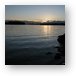 Sunset over Lac Barbel, Quebec Metal Print