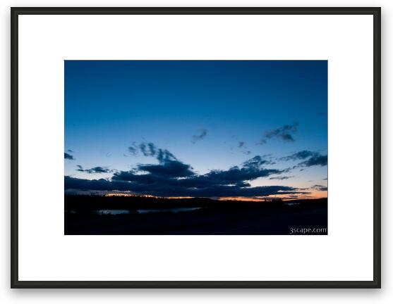 Sunset over Lac Barbel, Quebec Framed Fine Art Print