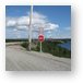 One of many railroad crossings between Gagnon and Fire Lake Metal Print