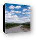 More gravel road as far as the eye can see Canvas Print