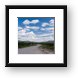 More gravel road as far as the eye can see Framed Print