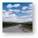 More gravel road as far as the eye can see Metal Print