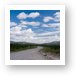 More gravel road as far as the eye can see Art Print