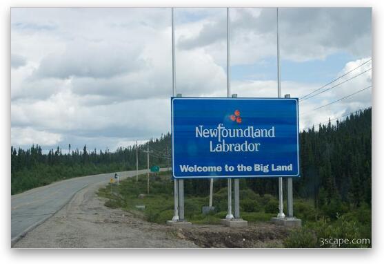 Newfoundland Labrador - Welcome to the Big Land Fine Art Metal Print