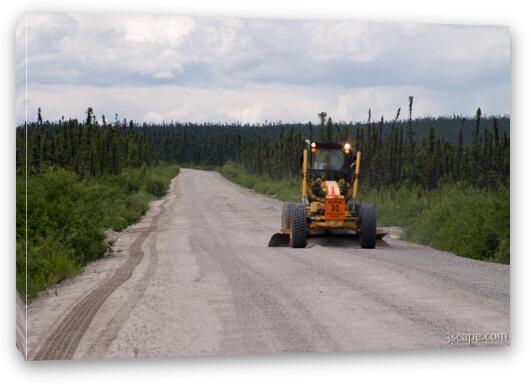 Another road grader Fine Art Canvas Print