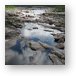 Reflections in still water and massive boulders Metal Print