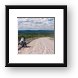 Motorcycling in the vast Canadian wilderness Framed Print