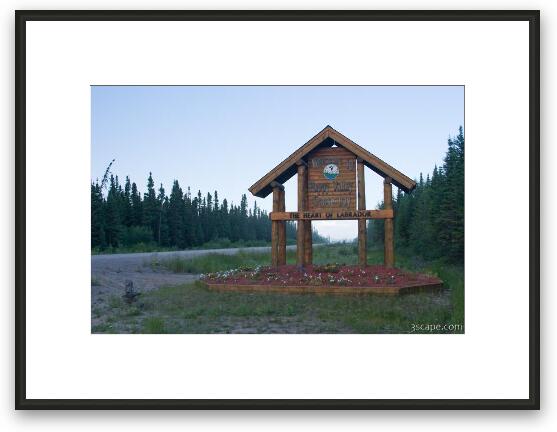 Welcome to Goose Bay Framed Fine Art Print