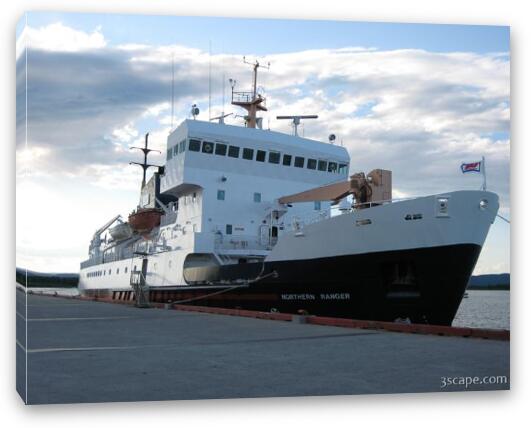 The MV Northern Ranger - passanger and freight ferry Fine Art Canvas Print