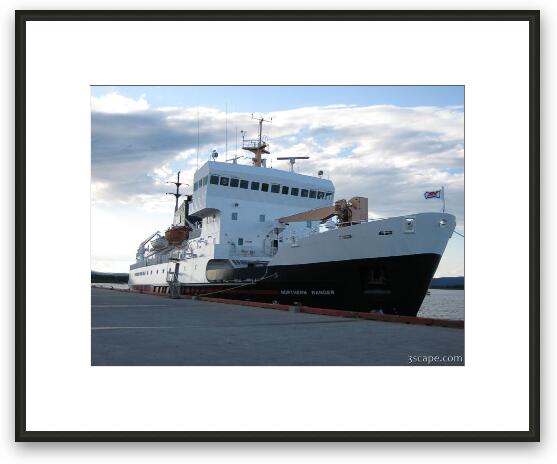 The MV Northern Ranger - passanger and freight ferry Framed Fine Art Print