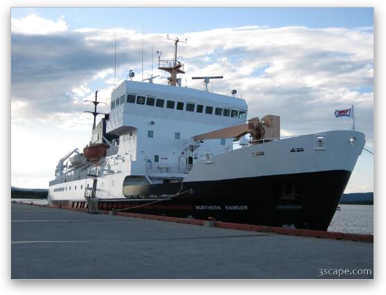 The MV Northern Ranger - passanger and freight ferry Fine Art Metal Print