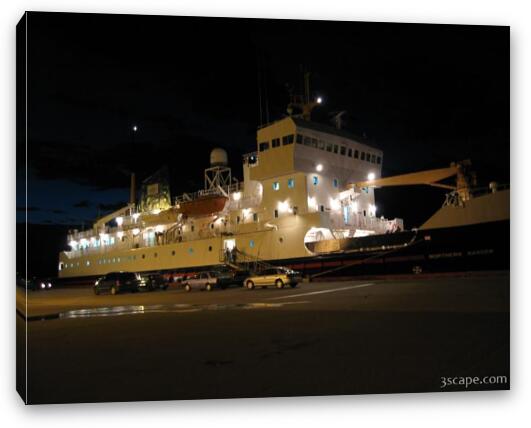 The MV Northern Ranger - passanger and freight ferry Fine Art Canvas Print