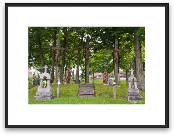 Cemetery in Saint Augustin Framed Fine Art Print