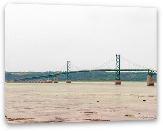 Bridge over the Saint Lawrence River Fine Art Canvas Print