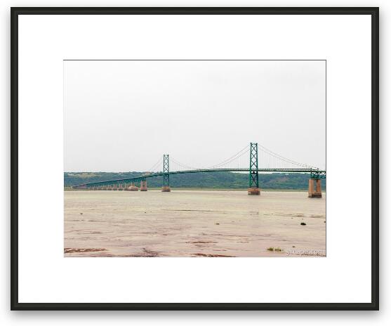 Bridge over the Saint Lawrence River Framed Fine Art Print