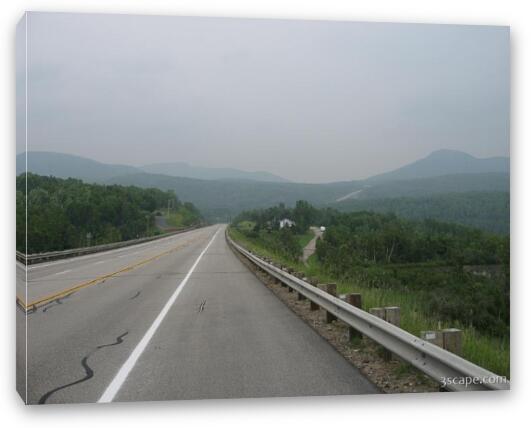Highway 138 near Charlevoix, Quebec Fine Art Canvas Print