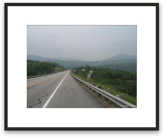 Highway 138 near Charlevoix, Quebec Framed Fine Art Print