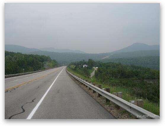 Highway 138 near Charlevoix, Quebec Fine Art Metal Print
