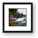 Colorful houses in St. Irenee, Quebec Framed Print