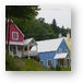 Colorful houses in St. Irenee, Quebec Metal Print
