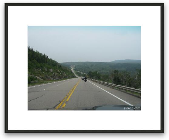 Highway 138 in Quebec Framed Fine Art Print