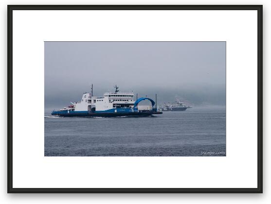 Tadoussac Ferry Framed Fine Art Print