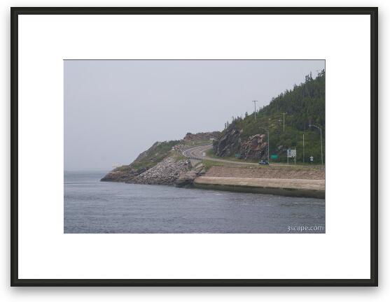 Highway 138 near Tadoussac, Quebec Framed Fine Art Print