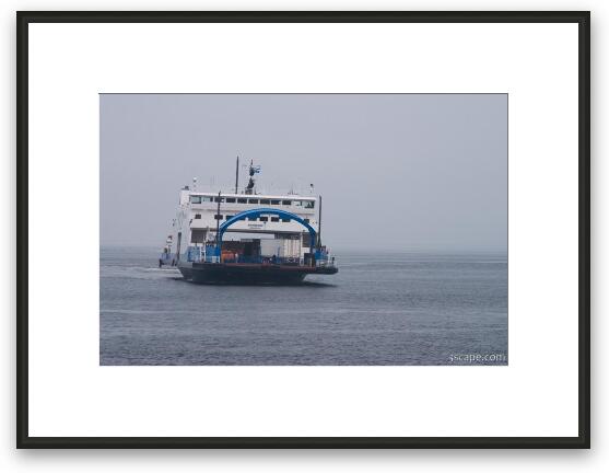 Tadoussac Car Ferry Framed Fine Art Print