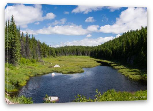 Picturesque view of Canadian wilderness Fine Art Canvas Print