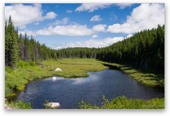 Picturesque view of Canadian wilderness Fine Art Print
