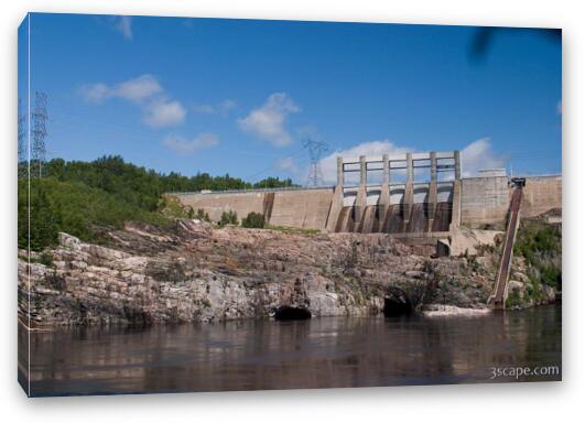 Manic 2 hydroelectric dam Fine Art Canvas Print