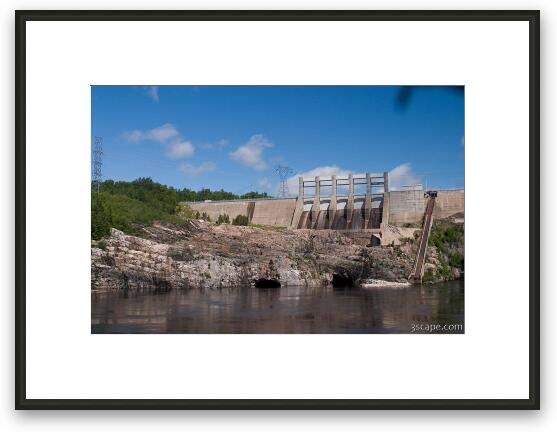 Manic 2 hydroelectric dam Framed Fine Art Print