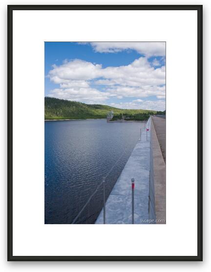 Overlooking Manicouagan Reservoir Framed Fine Art Print