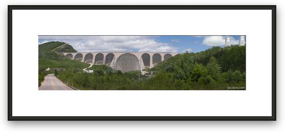 Daniel Johnson Dam Panoramic Framed Fine Art Print