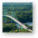 Bridge over the St. Lawrence River near 1000 Islands Metal Print