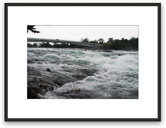 Rapids near Niagara Falls Framed Fine Art Print