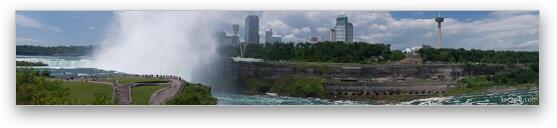 Panoramic view of American Falls and Niagara Falls Fine Art Print