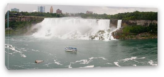 Maid of the Mist and American Falls Fine Art Canvas Print